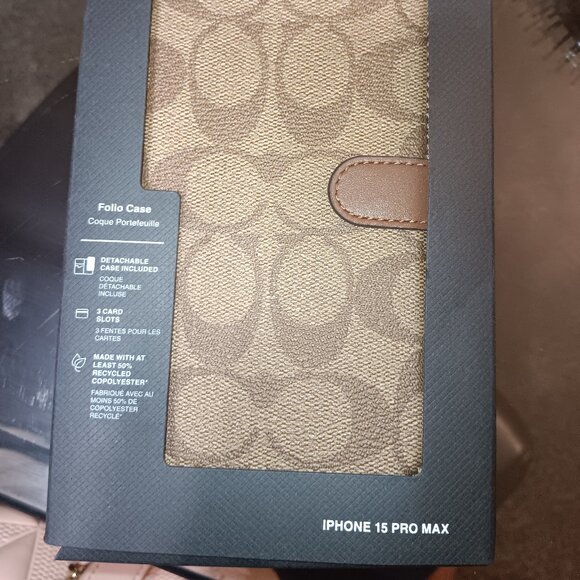 Coach phone and card case - Picture 2 of 2